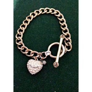 Juicy Couture Light Gold Diamond Starter Bracelet